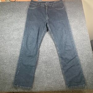 Northcrest Jeans Mens 36x33 Blue Denim Cotton Medium Wash Mid Rise Straight Leg